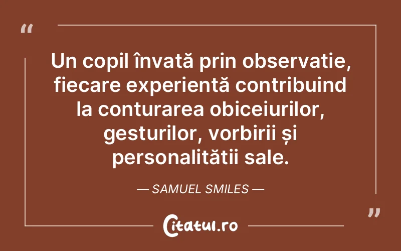 Citat Samuel Smiles - citate copii