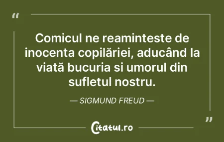 Comicul ne reamintește de inocența cop...