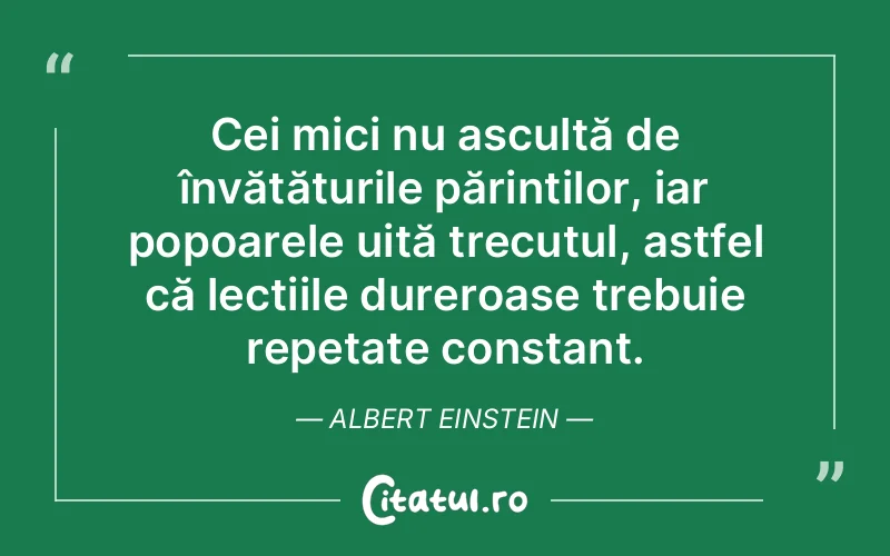 Citat Albert Einstein - citate copii