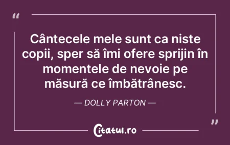 Cântecele mele sunt ca niște copii, sp...