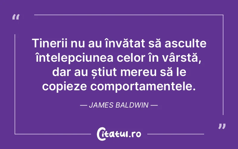 Citat James Baldwin - citate copii