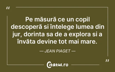 Pe măsură ce un copil descoperă și �...