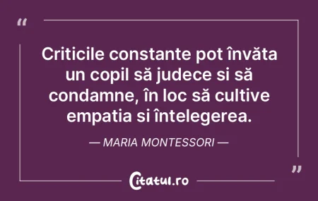 Criticile constante pot învăța un cop...