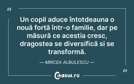 Un copil aduce întotdeauna o nouă forÈ... Un copil aduce întotdeauna o nouă forÈ...
