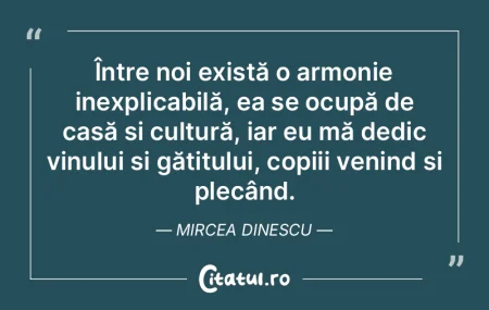 Între noi există o armonie inexplicabi... Între noi există o armonie inexplicabi...