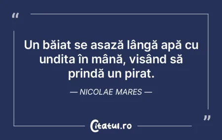Un băiat se așază lângă apă cu und...