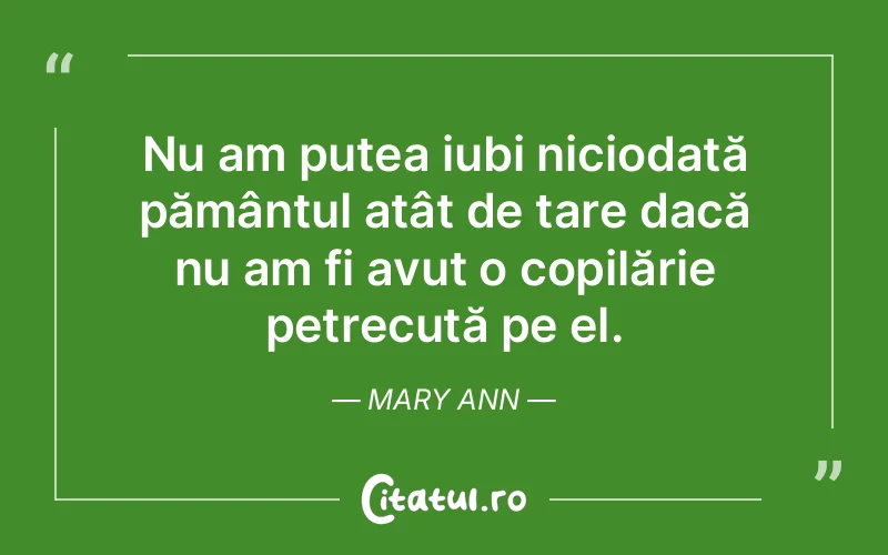 Citat Mary Ann - citate copii