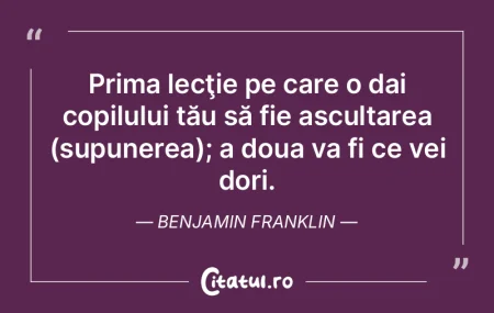 Prima lecÅ£ie pe care o dai copilului tÄ... Prima lecÅ£ie pe care o dai copilului tÄ...