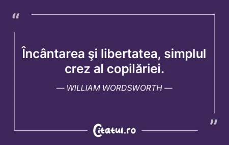 Încântarea şi libertatea, simplul cre... Încântarea şi libertatea, simplul cre...