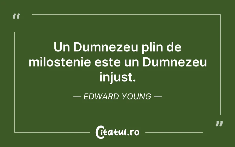 Citat Edward Young - citate crestine