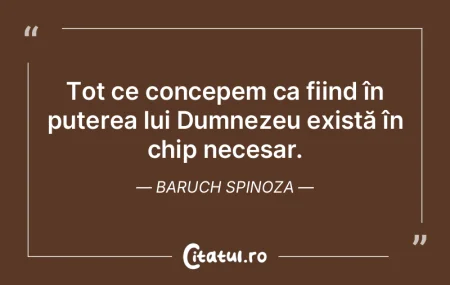 Tot ce concepem ca fiind în puterea lui...