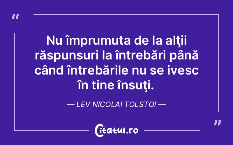 Citat Lev Nicolai Tolstoi - citate crestine