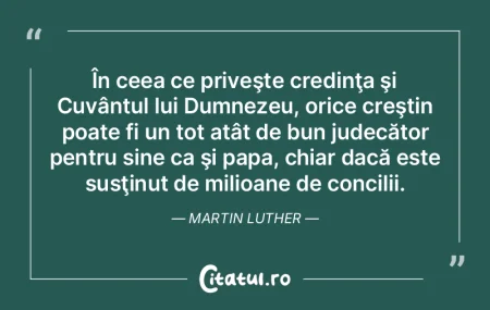 În ceea ce priveşte credinţa şi Cuv�...