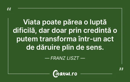 Viața poate părea o luptă dificilă, ... Viața poate părea o luptă dificilă, ...