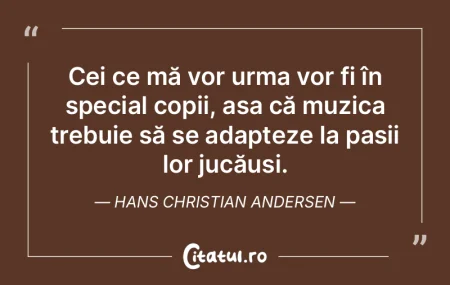 Cei ce mă vor urma vor fi în special c... Cei ce mă vor urma vor fi în special c...