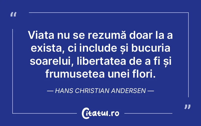 Citat Hans Christian Andersen - citate crestine