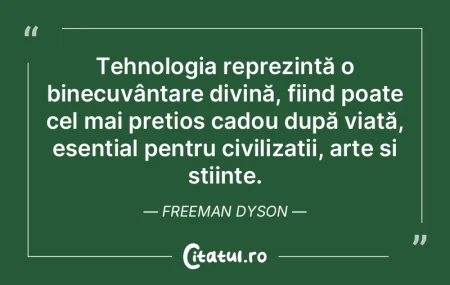 Tehnologia reprezintă o binecuvântare ... Tehnologia reprezintă o binecuvântare ...