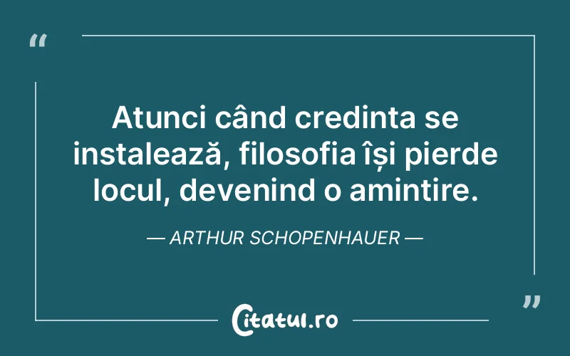 Citat Arthur Schopenhauer - citate crestine