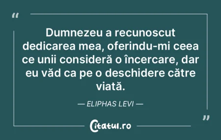 Dumnezeu a recunoscut dedicarea mea, ofe... Dumnezeu a recunoscut dedicarea mea, ofe...