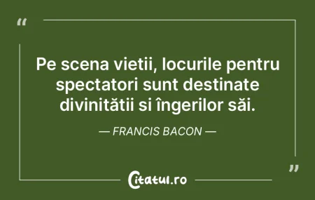 Pe scena vieții, locurile pentru specta... Pe scena vieții, locurile pentru specta...