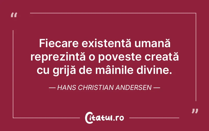 Citat Hans Christian Andersen - citate crestine