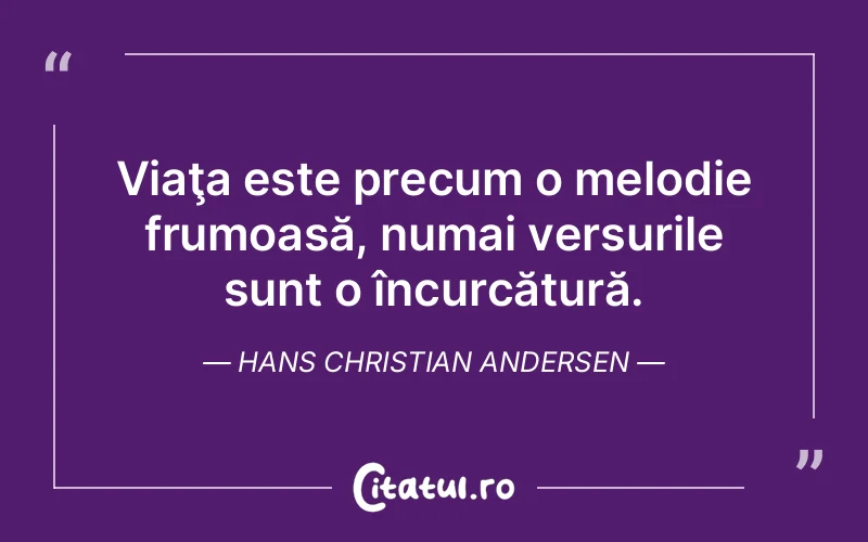 Citat Hans Christian Andersen - citate crestine