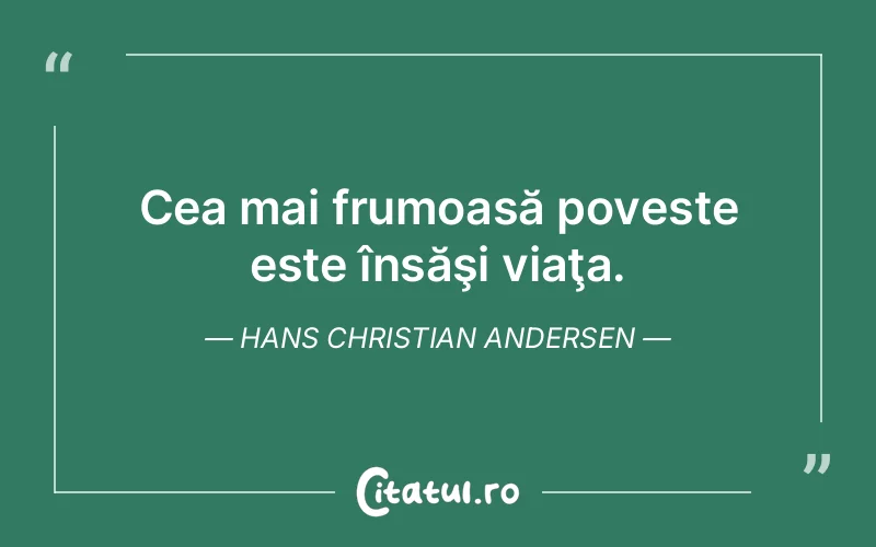 Citat Hans Christian Andersen - citate crestine