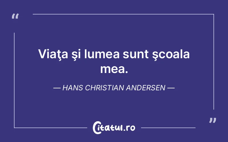 Citat Hans Christian Andersen - citate crestine
