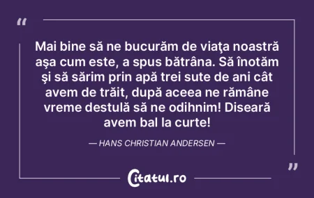 Mai bine să ne bucurăm de viaţa noast... Mai bine să ne bucurăm de viaţa noast...