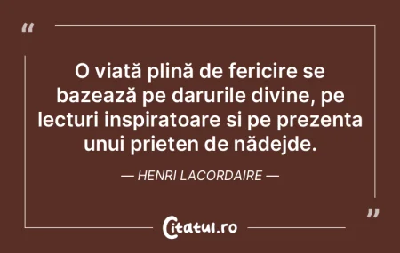 O viață plină de fericire se bazează... O viață plină de fericire se bazează...