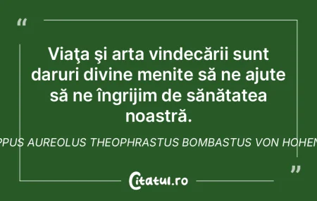 Viaţa şi arta vindecării sunt daruri ... Viaţa şi arta vindecării sunt daruri ...