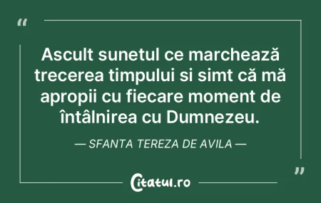 Ascult sunetul ce marchează trecerea ti... Ascult sunetul ce marchează trecerea ti...