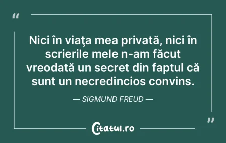 Nici în viaţa mea privată, nici în s...