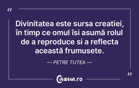 Divinitatea este sursa creației, în ti... Divinitatea este sursa creației, în ti...