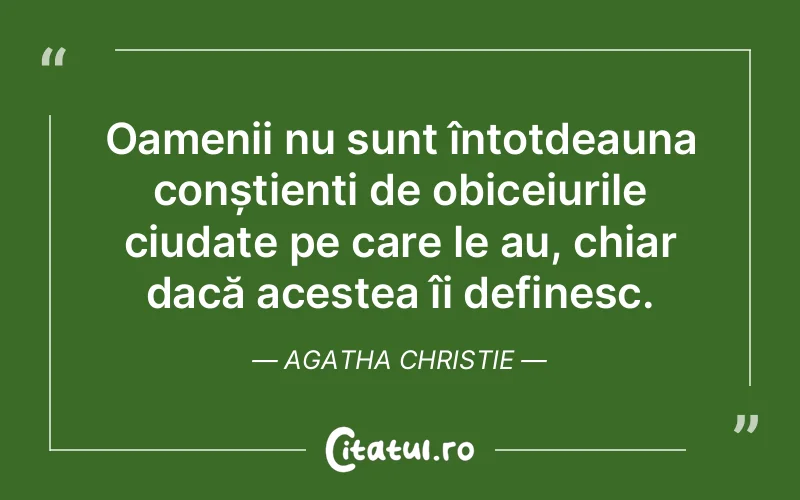 Citat Agatha Christie - citate crestine