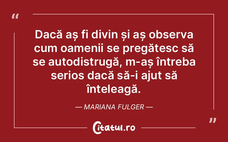 Citat Mariana Fulger - citate crestine