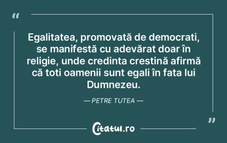 Egalitatea, promovată de democrați, se... Egalitatea, promovată de democrați, se...