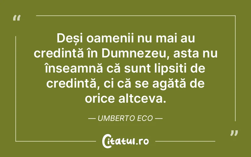 Citat Umberto Eco - citate crestine