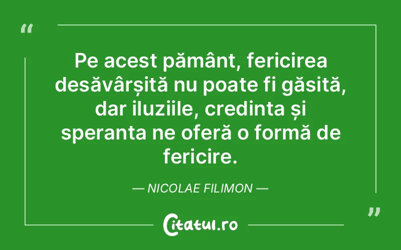 Citat Nicolae Filimon - citate crestine