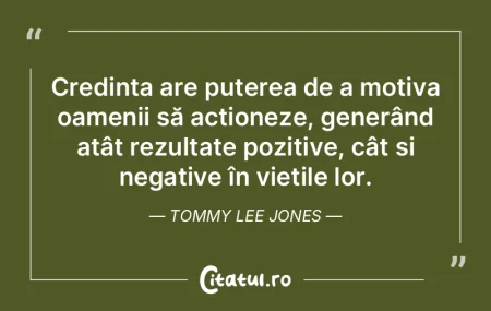 Credința are puterea de a motiva oameni... Credința are puterea de a motiva oameni...