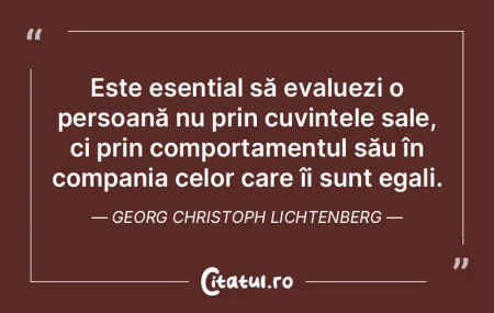 Este esențial să evaluezi o persoană ... Este esențial să evaluezi o persoană ...