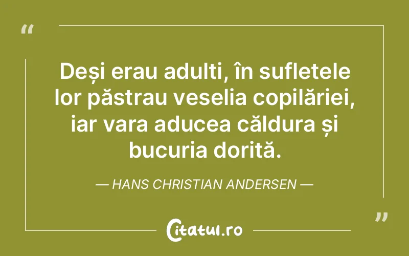 Citat Hans Christian Andersen - citate crestine