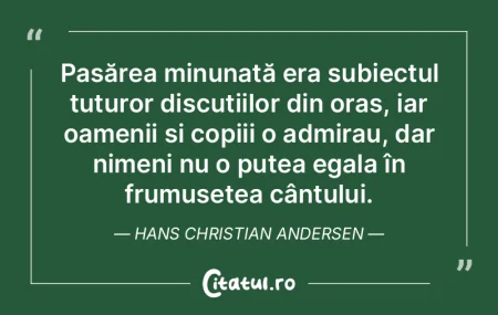 Pasărea minunată era subiectul tuturor... Pasărea minunată era subiectul tuturor...