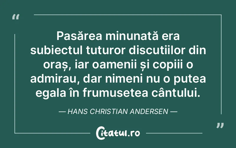 Citat Hans Christian Andersen - citate crestine