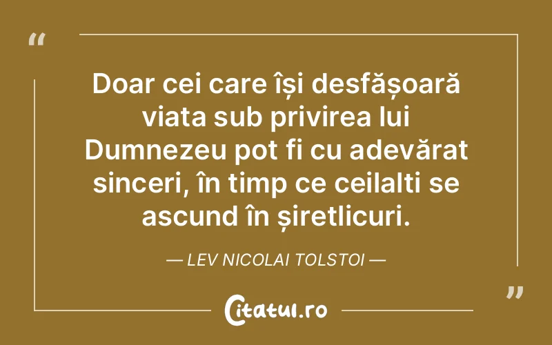 Citat Lev Nicolai Tolstoi - citate crestine