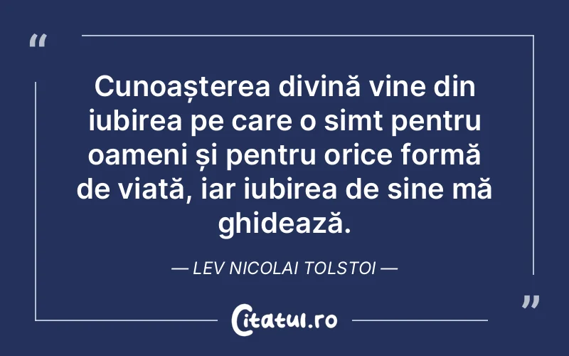 Citat Lev Nicolai Tolstoi - citate crestine
