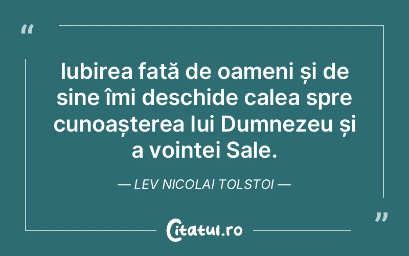 Citat Lev Nicolai Tolstoi - citate crestine