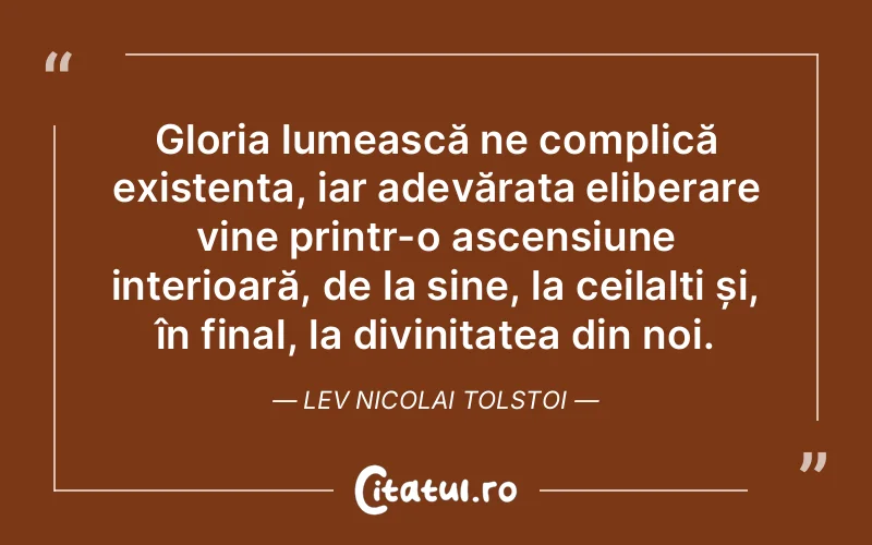 Citat Lev Nicolai Tolstoi - citate crestine