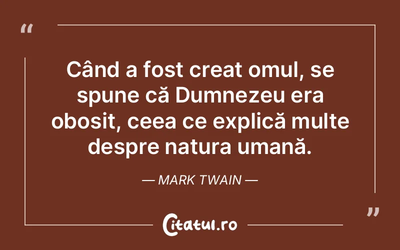 Citat Mark Twain - citate crestine