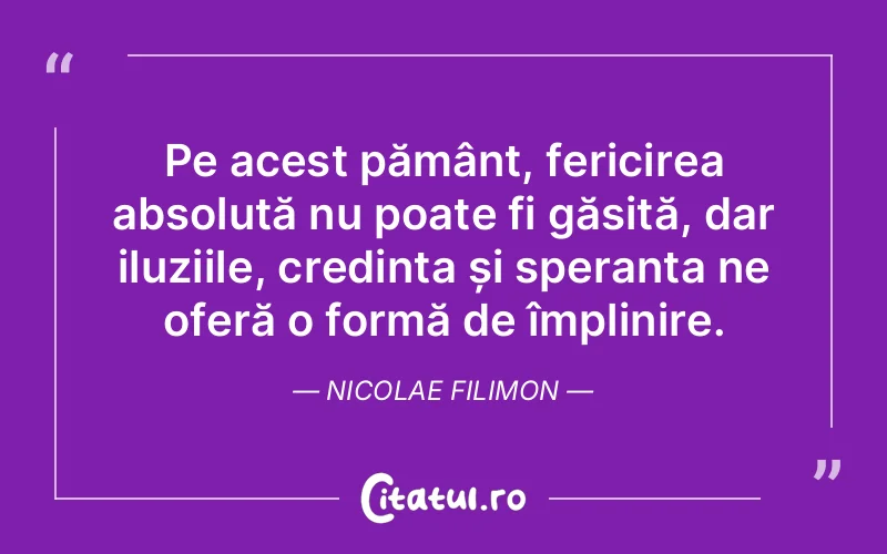 Citat Nicolae Filimon - citate crestine